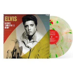 Elvis Presley Merry Christmas Baby LP ~ Exclusive Winter Wonderland Swirl ~ New!